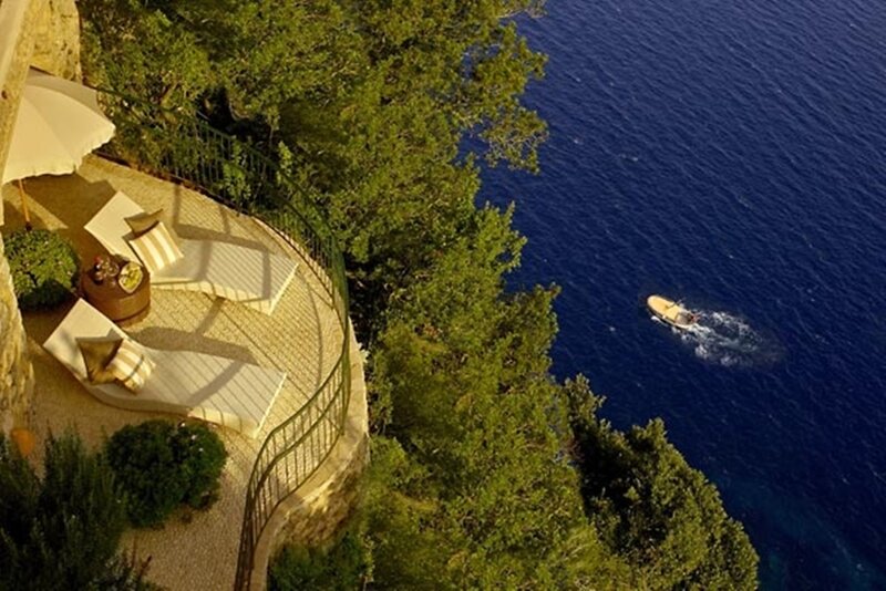 Cliffside Terrace with Lounge Chairs