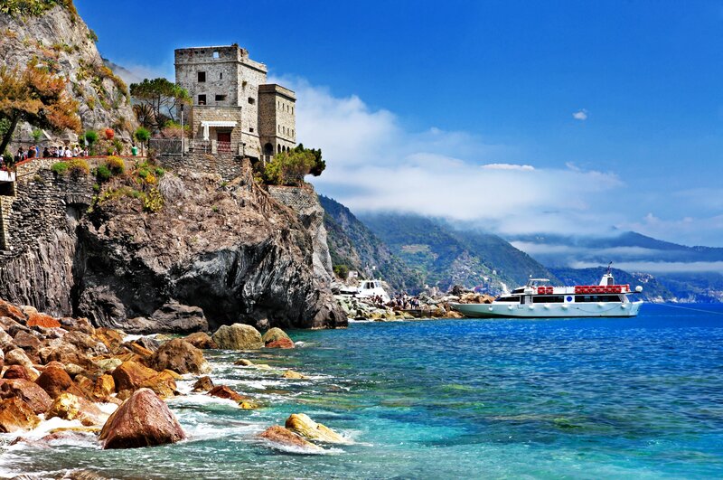 Cliffside Tower by Sea