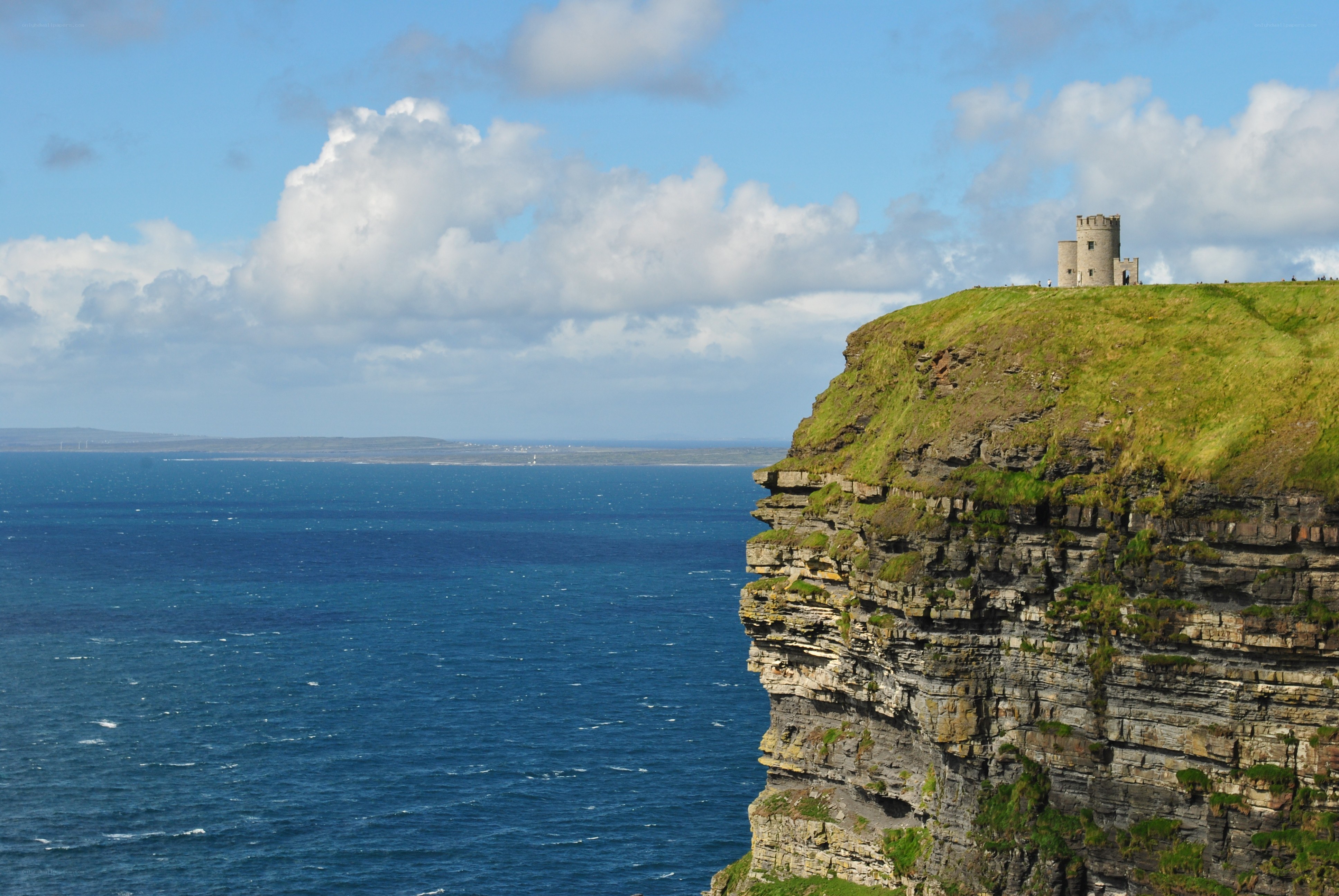 cliffside tower overlooking the sea