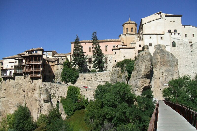 Cliffside town in Spain