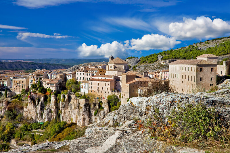 Cliffside Town on Hill