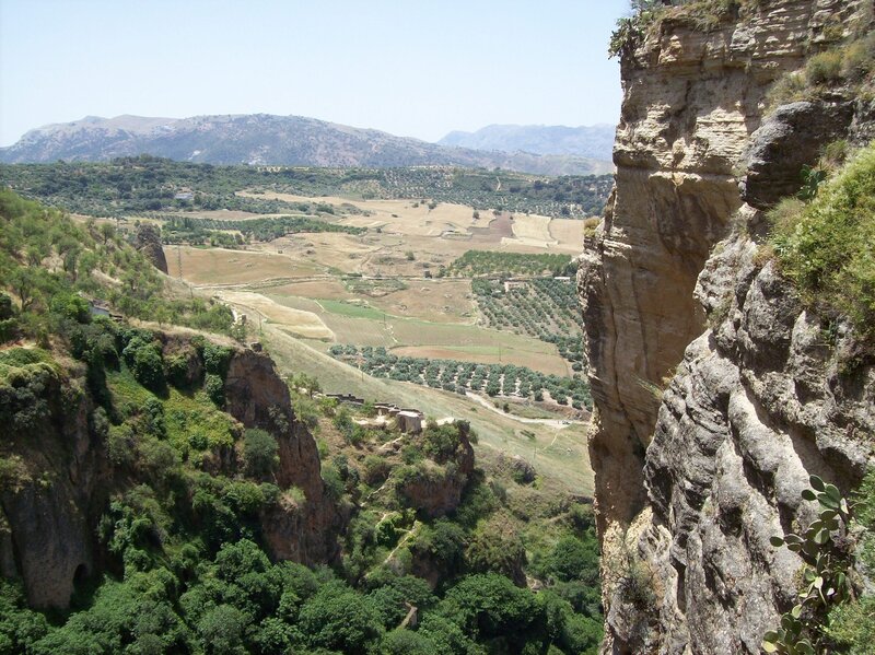 cliffside valley view