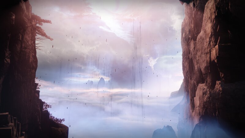 Cliffside View of Clouds
