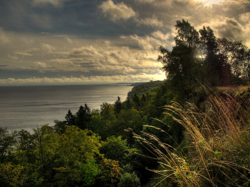Cliffside View of Sea