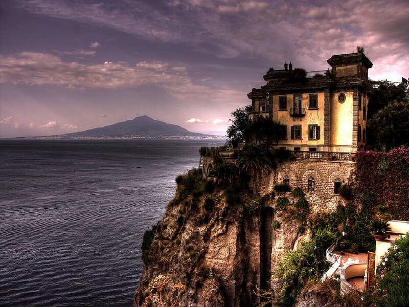 cliffside villa overlooking the sea