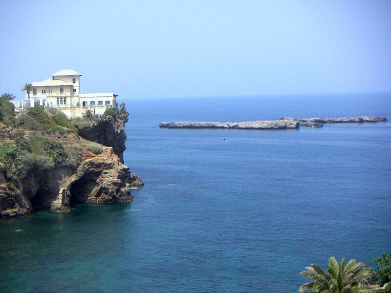 cliffside villa overlooking the sea