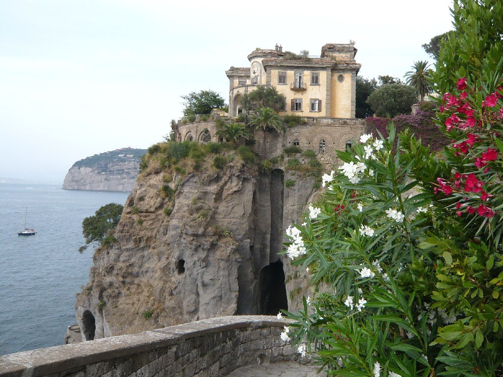 cliffside villa overlooking the sea