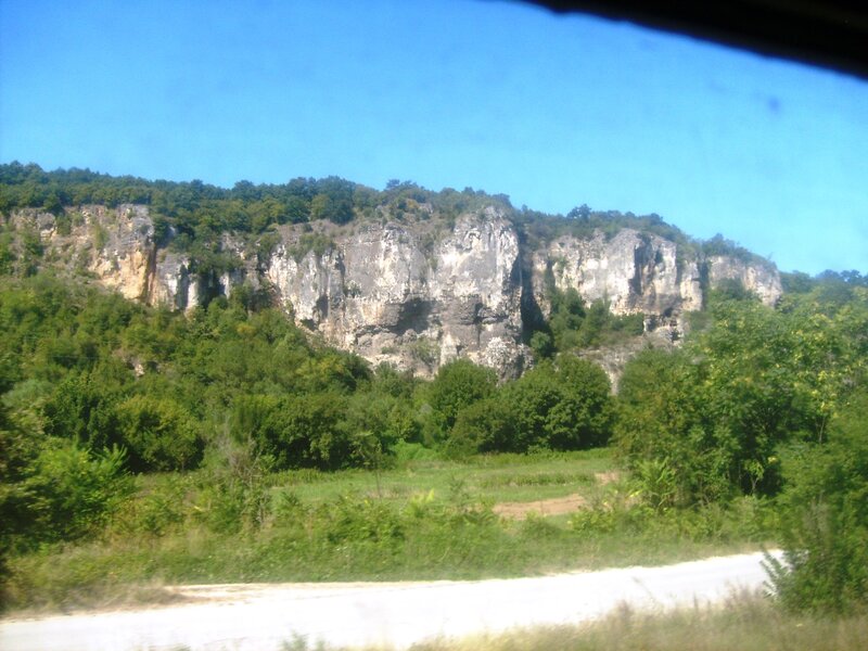 Cliffside with Trees — Green