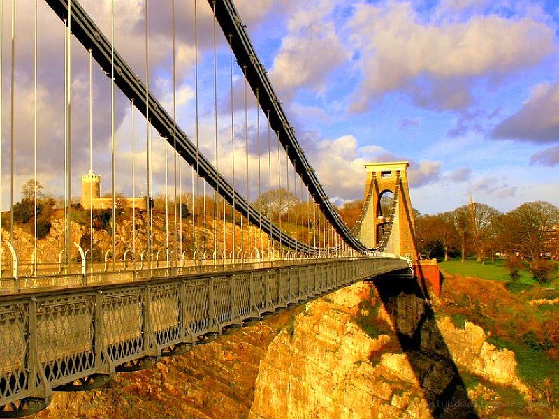 Clifton Suspension Bridge at sunset