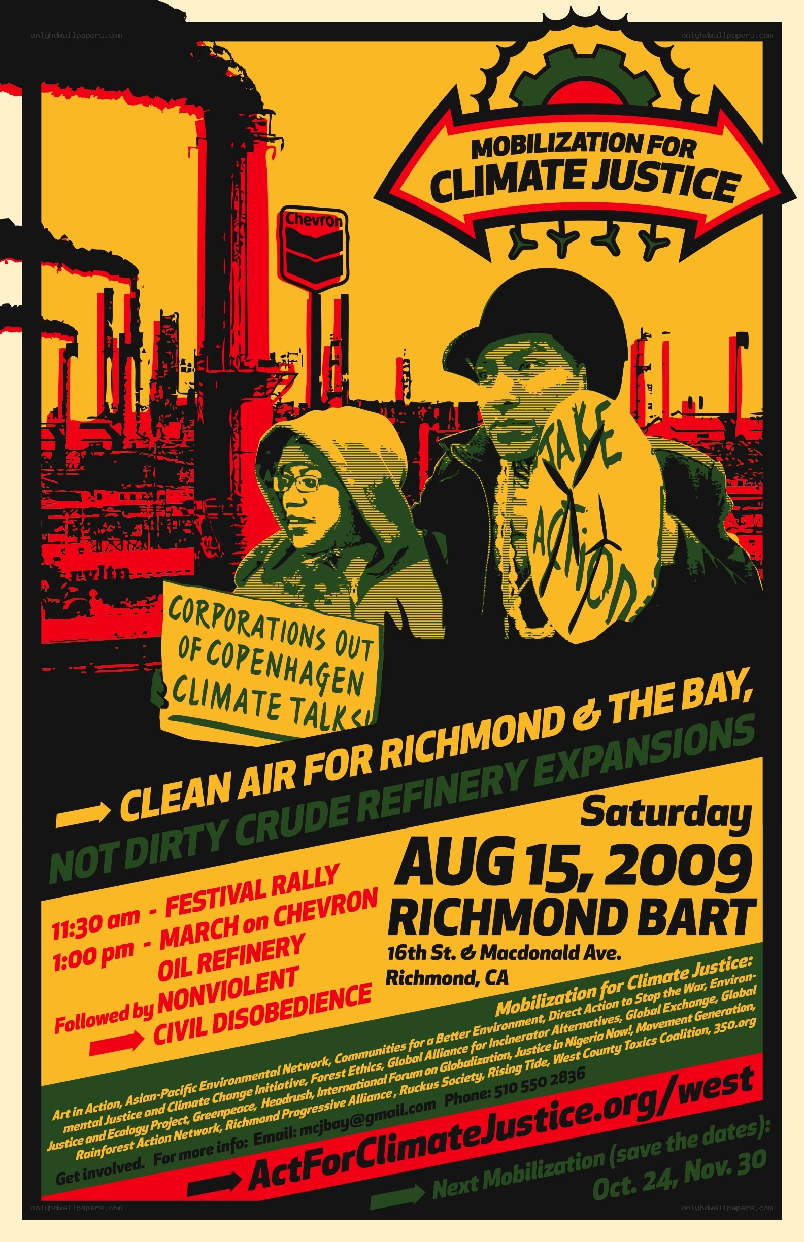 Climate justice rally poster
