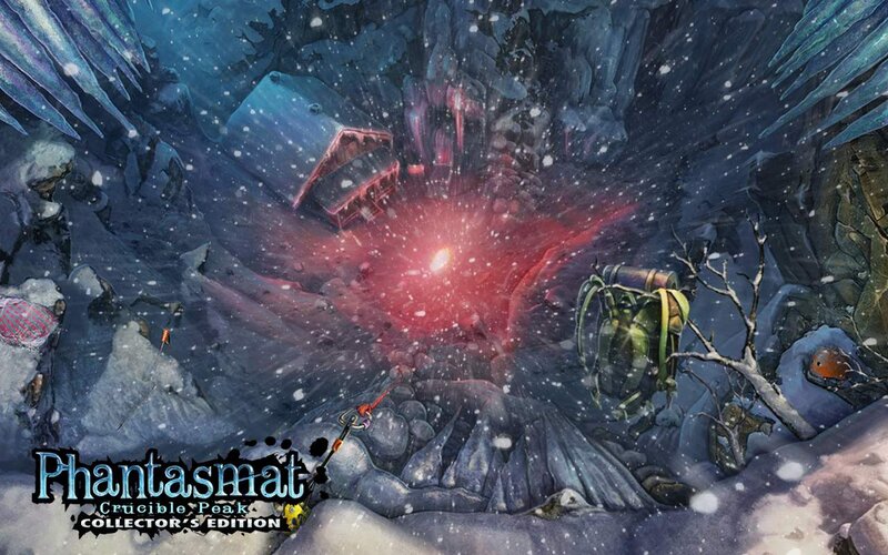Climber in Snowy Cave