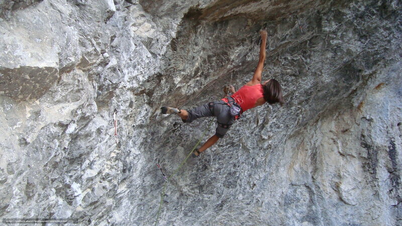 climber on a rock face