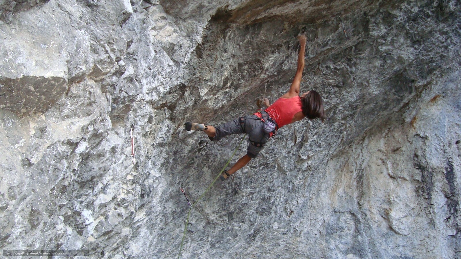 climber on a rock face