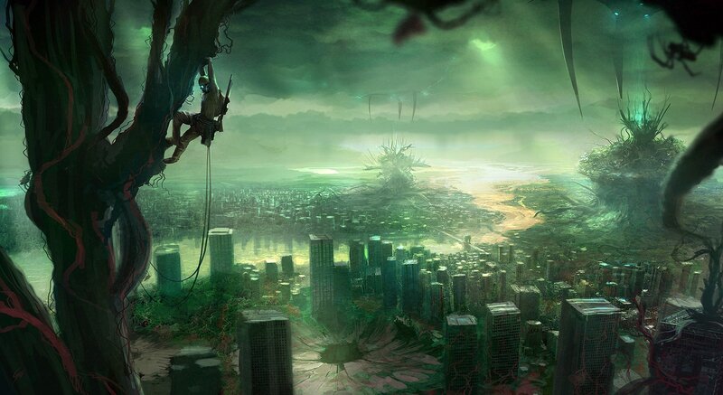 Climber on Alien Tree — Green