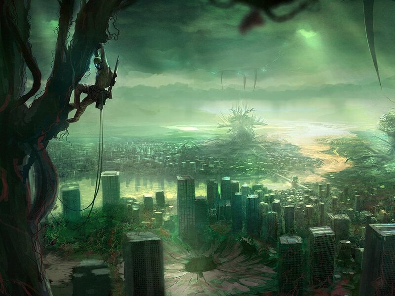 Climber on Alien Tree