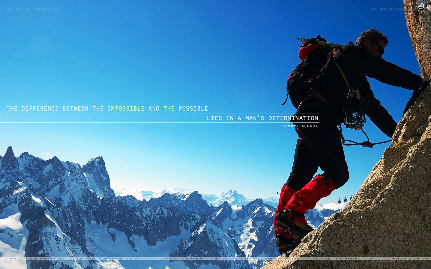 climber on mountain peak