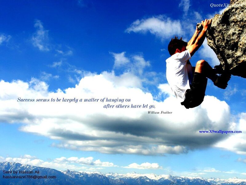 Climber on Rock Face — Blue, Dramatic, Afternoon