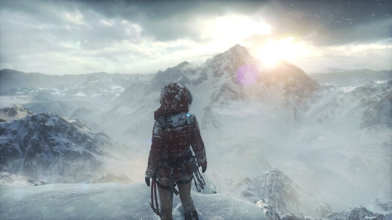 Climber on Snowy Mountain — White