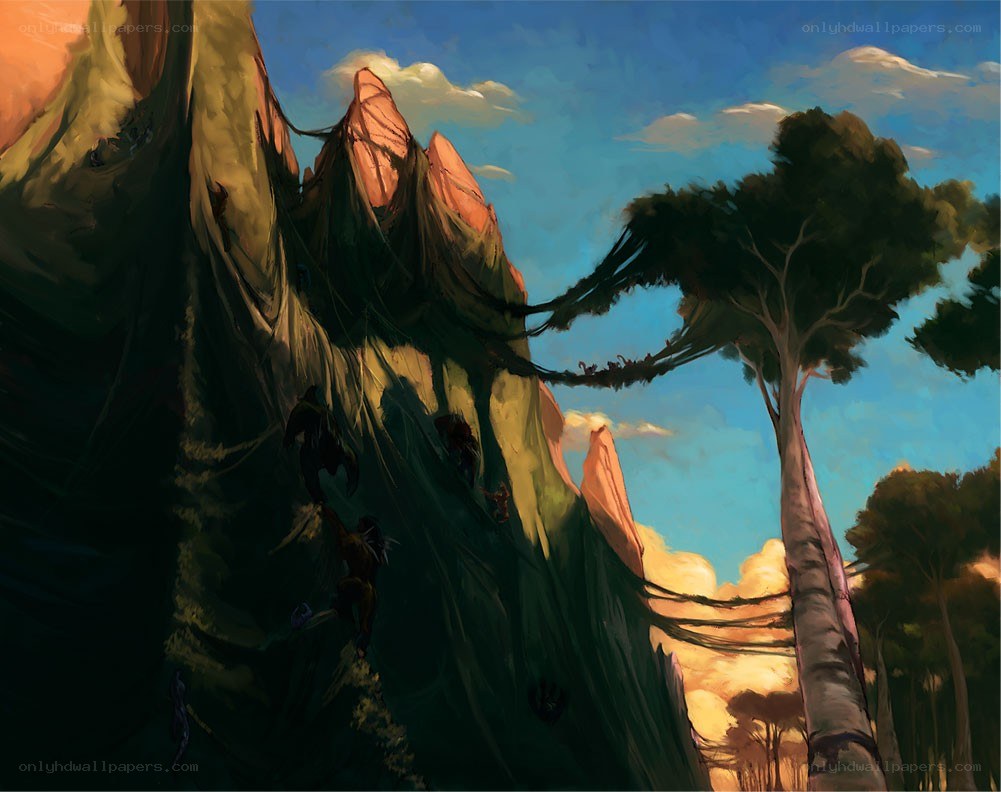 Climbers on a rocky cliff