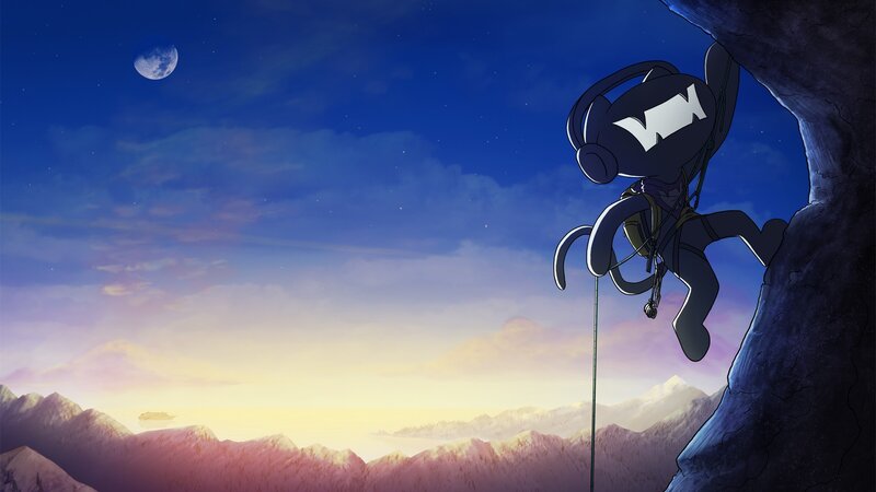Climbing Character on Cliff