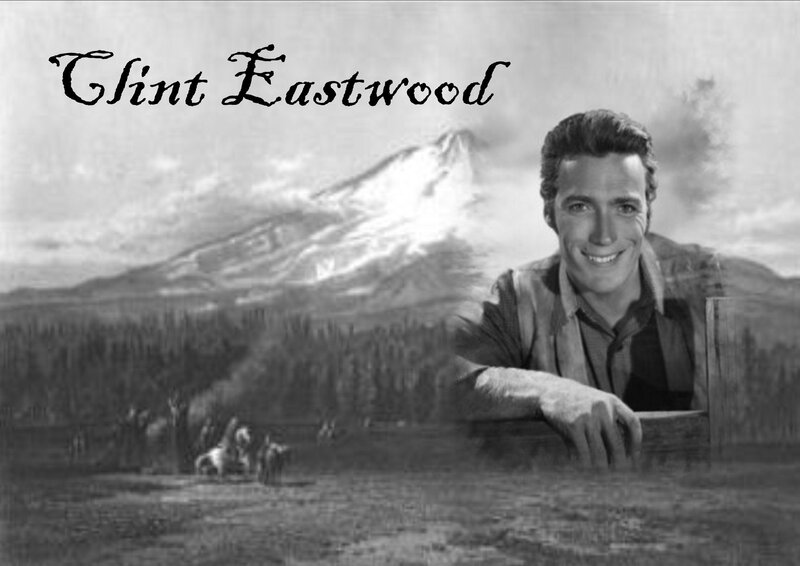 Clint Eastwood Portrait — Black