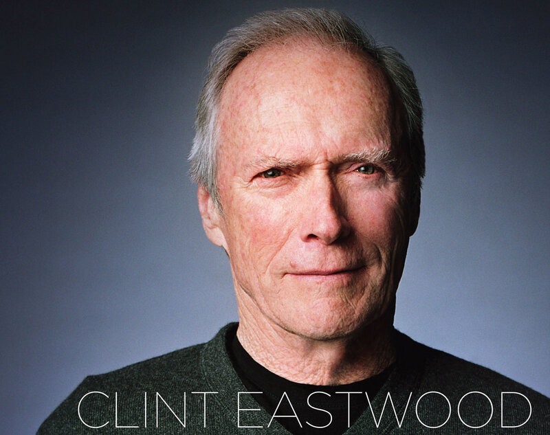 Clint Eastwood Portrait — Gray