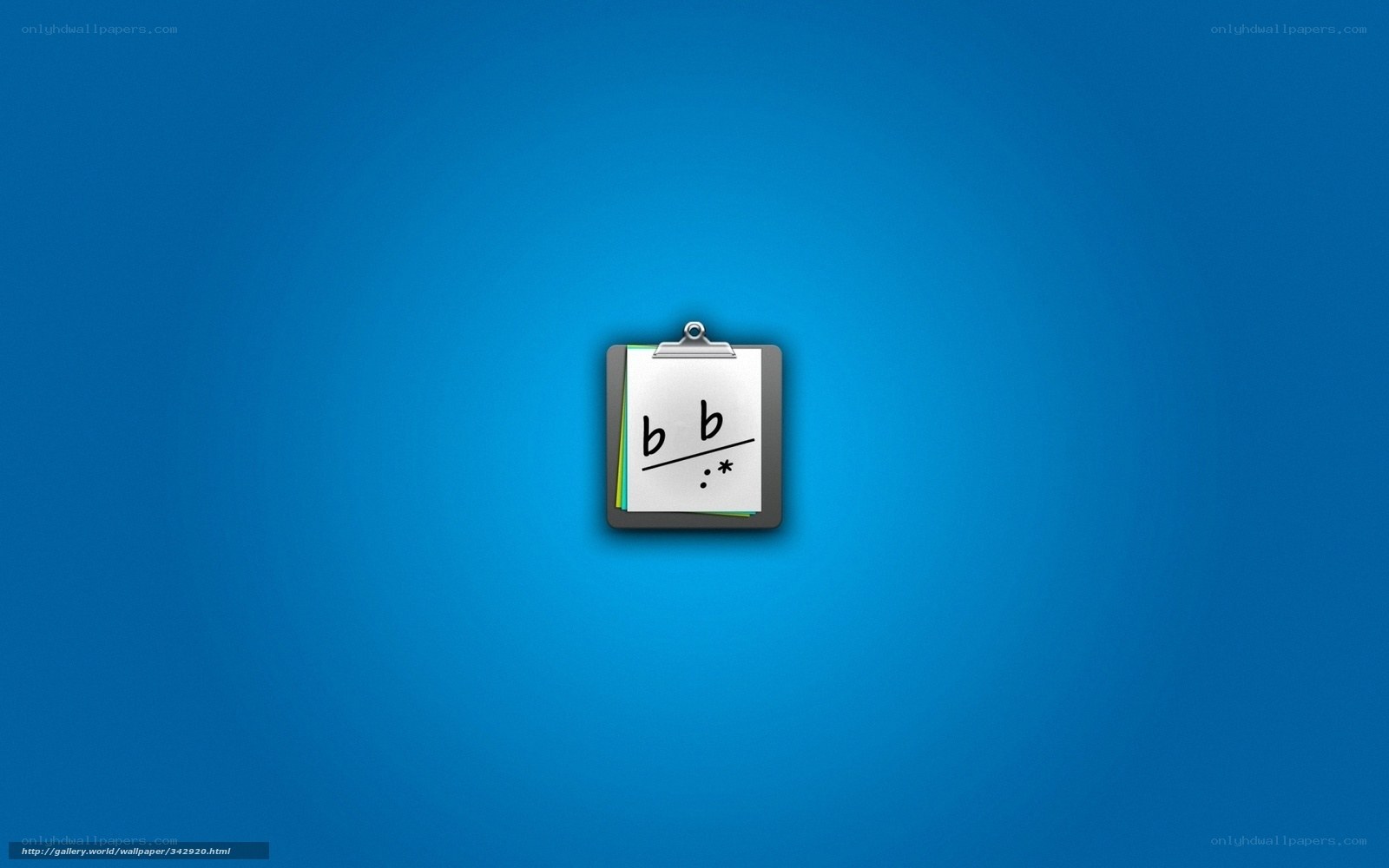clipboard icon on blue