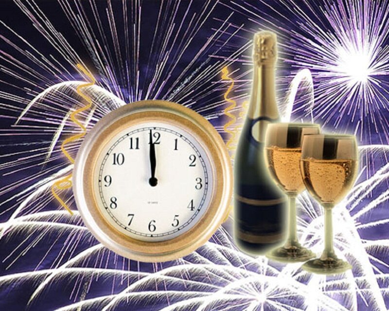 Clock and Champagne