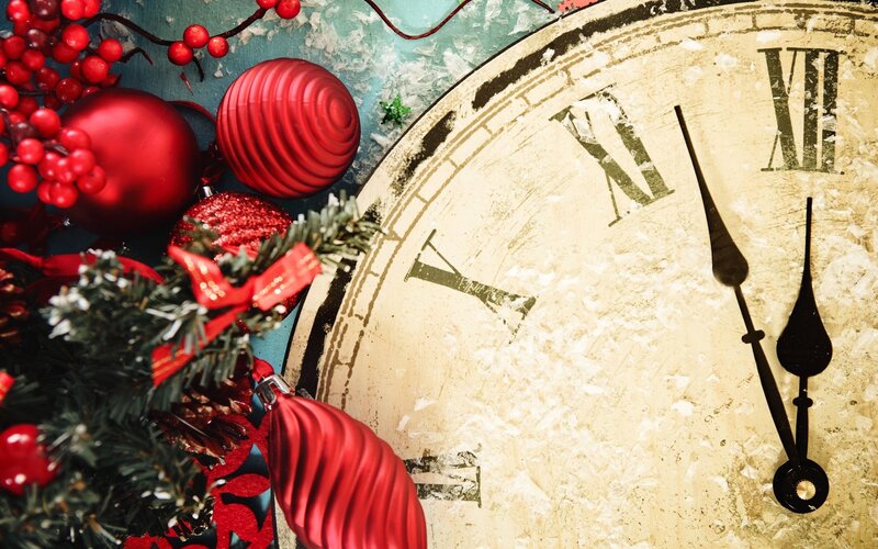 Clock and Ornaments