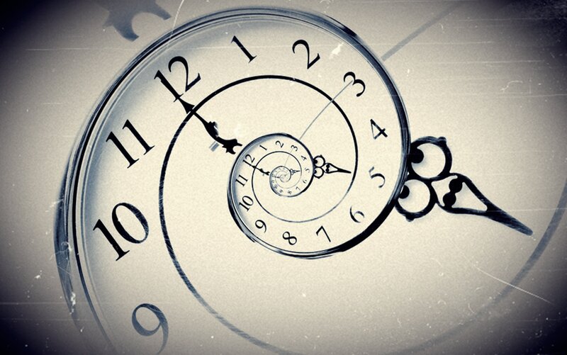 Clock Face in Spiral