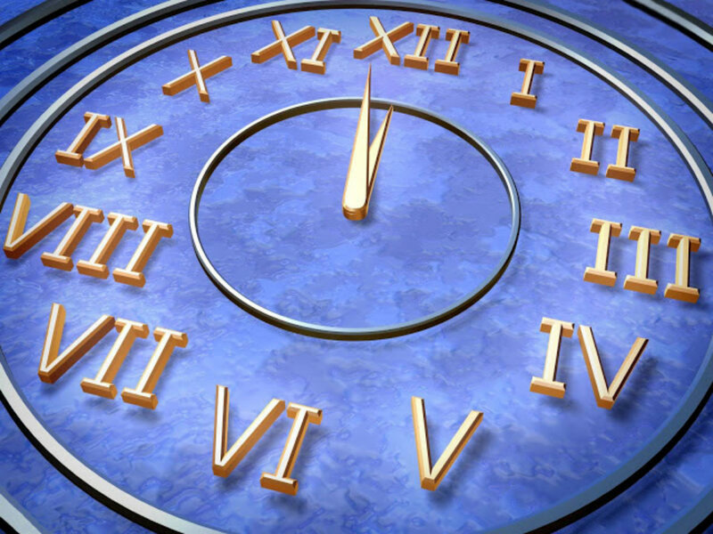 Clock Face with Roman Numerals
