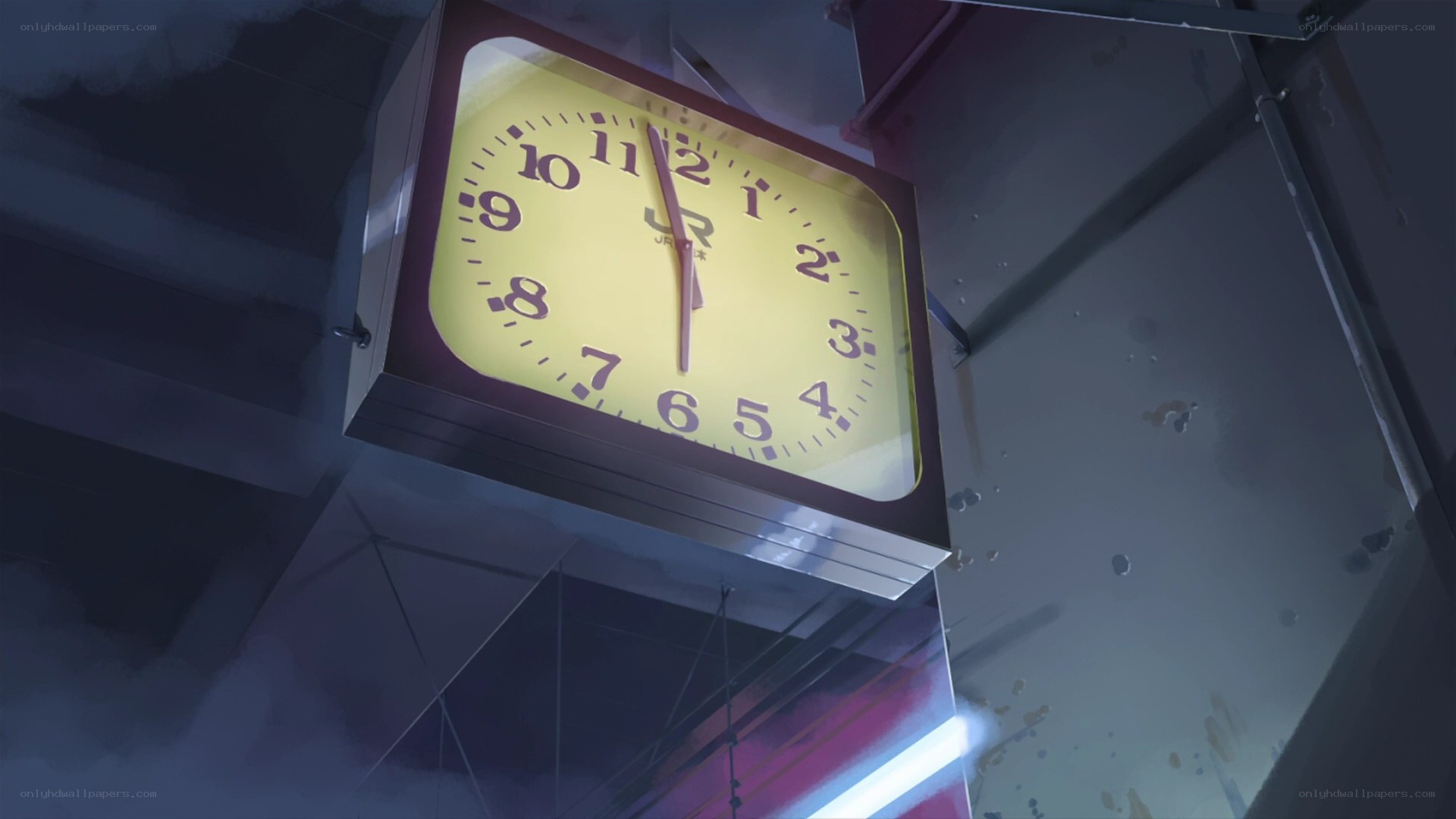 clock in a station