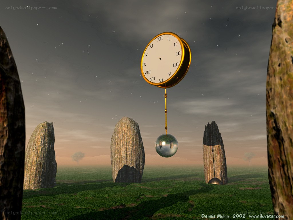 Clock in a stone circle