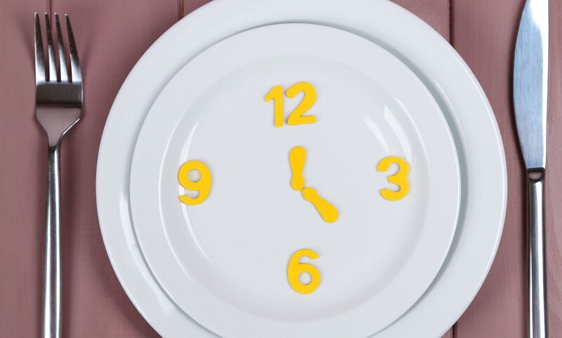 Clock on a Plate — White