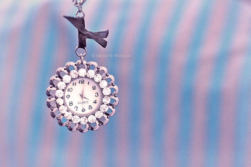 Clock Pendant Necklace