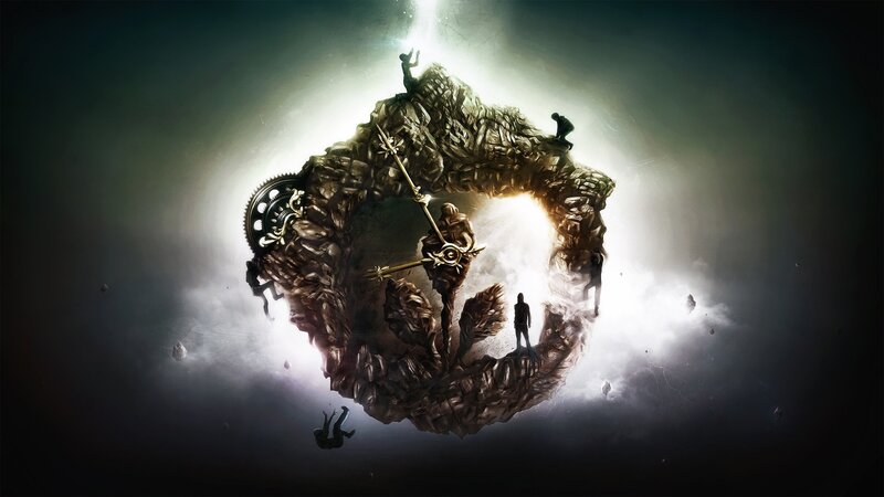 Clock-shaped Rock Formation — Black