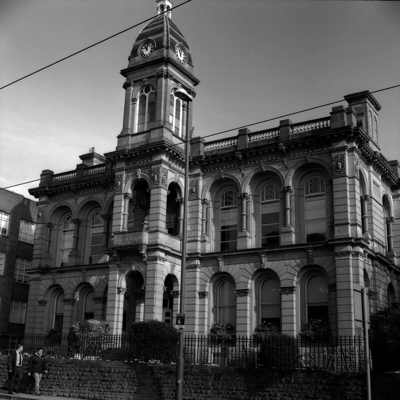 Clock Tower Building — Black, Dramatic