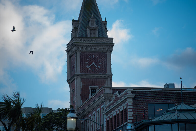 Clock Tower Building — Blue