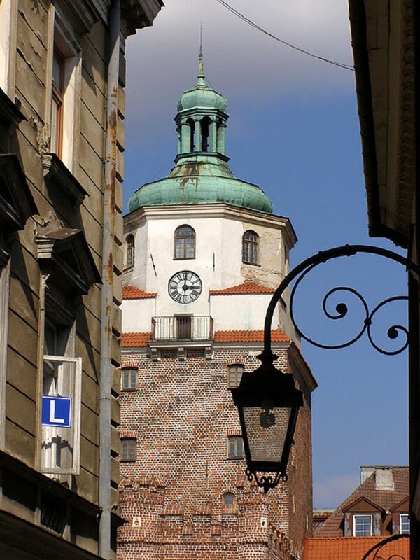 Clock tower in old town