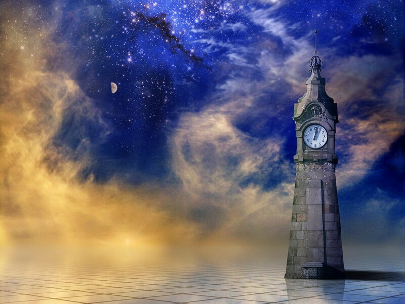 Clock Tower in Space
