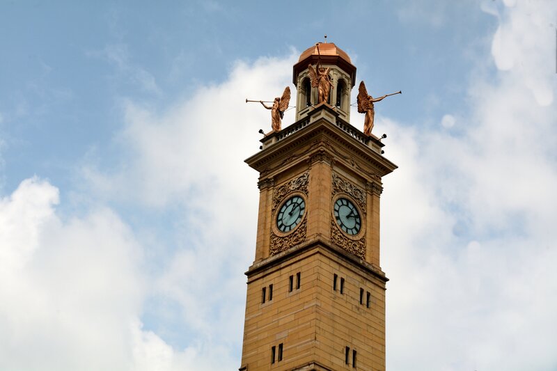 Clock Tower with Angels