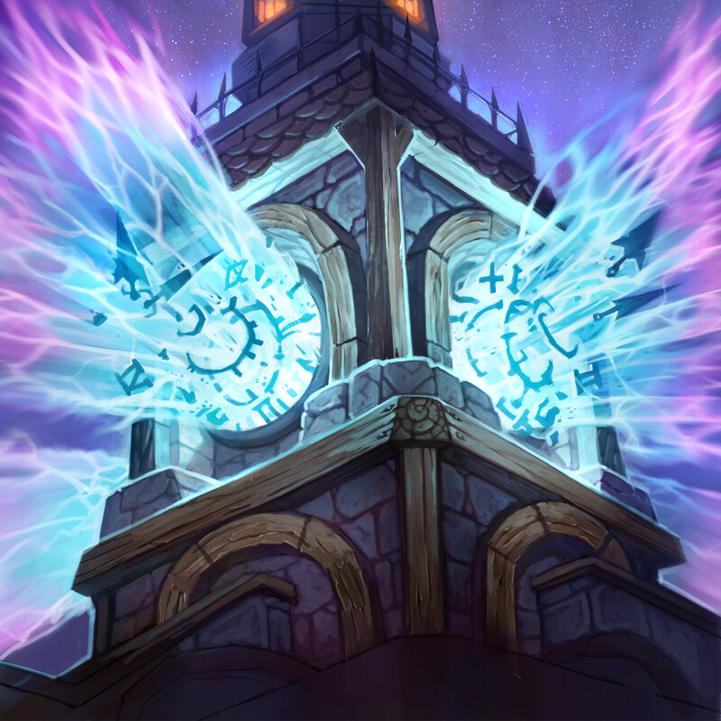 Clock Tower with Energy