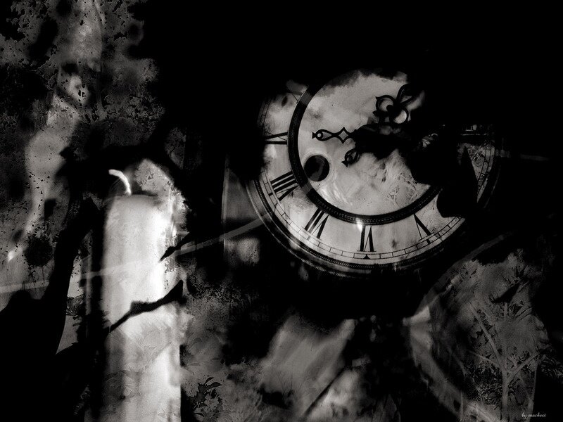 Clock with Candle