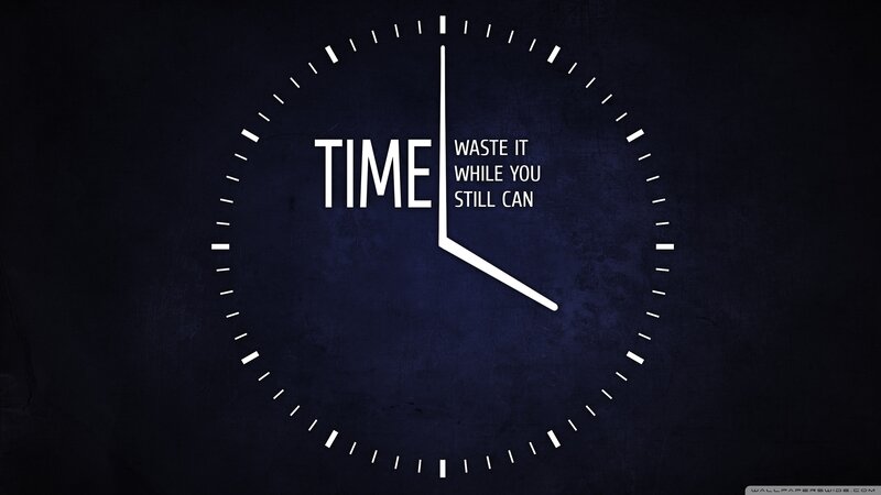 Clock with Motivational Text