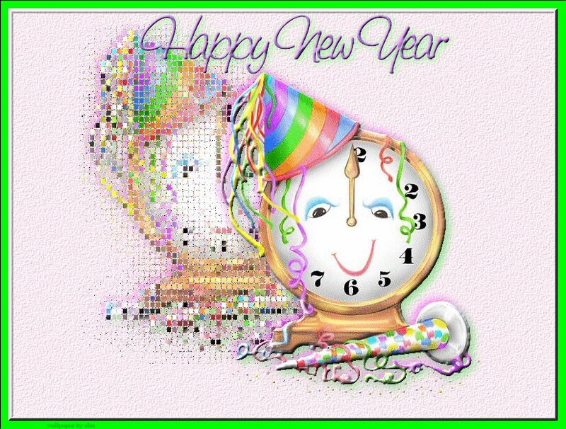 Clock with Party Hat