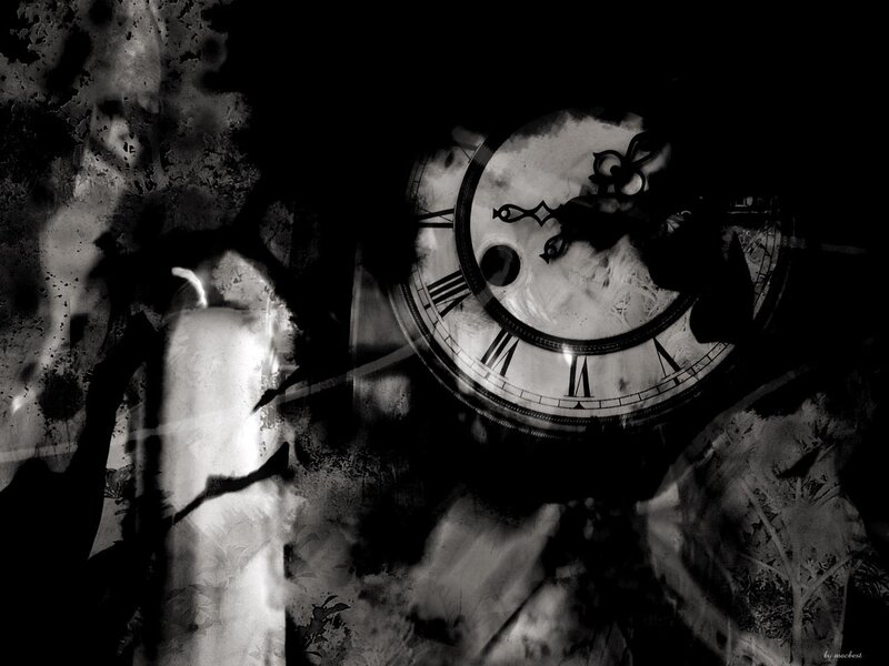 Clock with Roman Numerals — Black