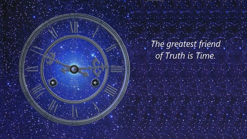 Clock with Starry Background — Blue