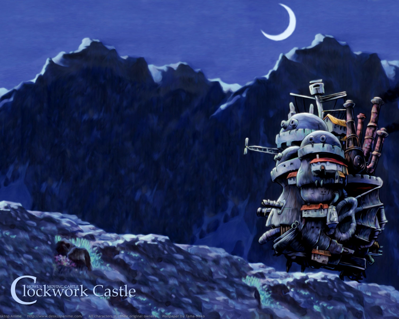 Clockwork Castle at night