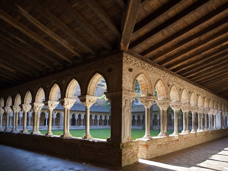 Cloister Courtyard — Brown