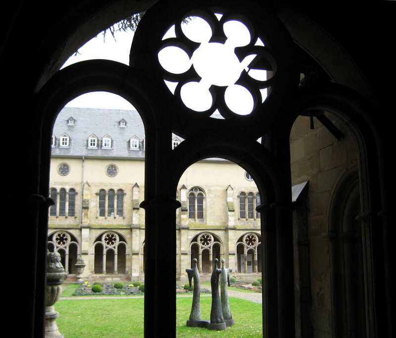 Cloister Courtyard View — Green